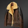 real sheepskin shearling coat