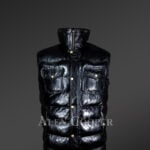 Puffy Leather Bubble Vest Jacket for Men new