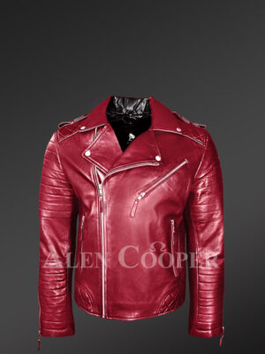 Lapel-collar-super-stylish-real-leather-biker-jacket-for-men-in-wine new