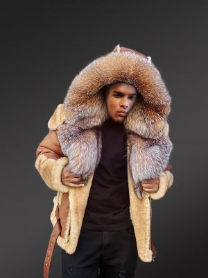 shearling jacket long