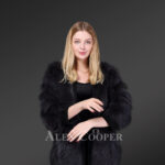 Supreme warm real fox fur luxury winter coat for womens new