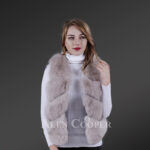 Fashion Ladies Wholesale Genuine Breathable Waterproof Winter Furry Vest Fox Womens Outdoors new views