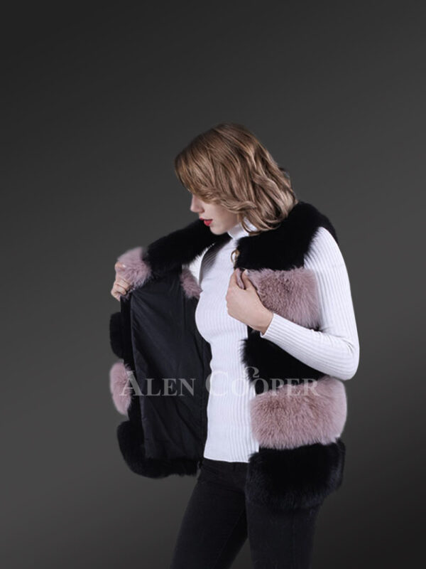 High-Grade Luxury Sleeveless Women's Winter2 color Fox Vest New view