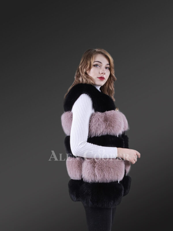 High-Grade Luxury Sleeveless Womens Winter2 color Fox Vest New view