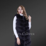 Long and stylish real fox fur paragraph winter coat for women new view