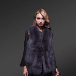 Mid-length real fox fur true warm stylish and comfortable winter vest for womens new view