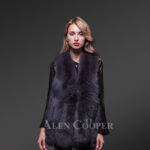 Mid-length real fox fur true warm stylish and comfortable winter vest for womens new views