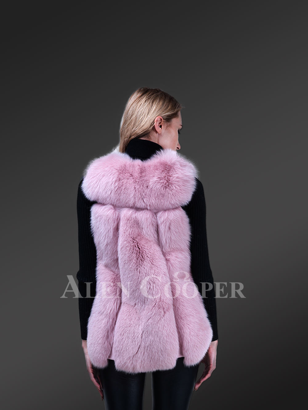pink winter vest