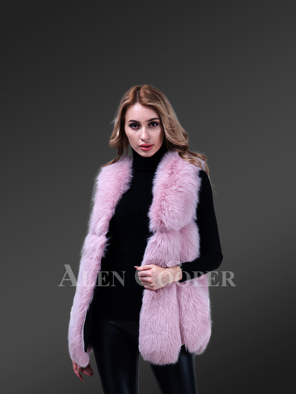pink winter vest