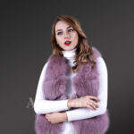 Womens short paragraph fur vest with supreme warmth and comfort New