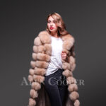Women’s super long and incredibly warm and breathable real fox fur paragraph winter coat new views