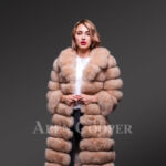 Women’s super long and incredibly warm and breathable real fox fur paragraph winter coat newviews