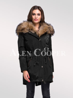 lined parka coat womens