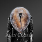 new Scandinavian crystal fox detachable fur jacket for women view