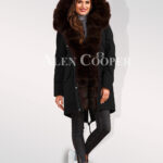 Exotic Arctic fox fur black parka convertibles to bring out the fairy in you for women