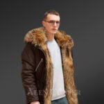 More stylish and elegant with Finn raccoon fur hybrid coffee parka convertibles for men new views