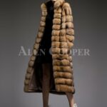 Exclusive and unique long sable fur coats redefining the style and aura of the modern womens