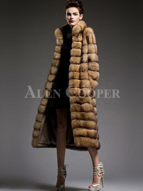 Exclusive and unique long sable fur coats redefining the style and aura of the modern womens