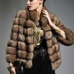 Exotic range of cropped Russian sable fur jacket for modern and stylish women