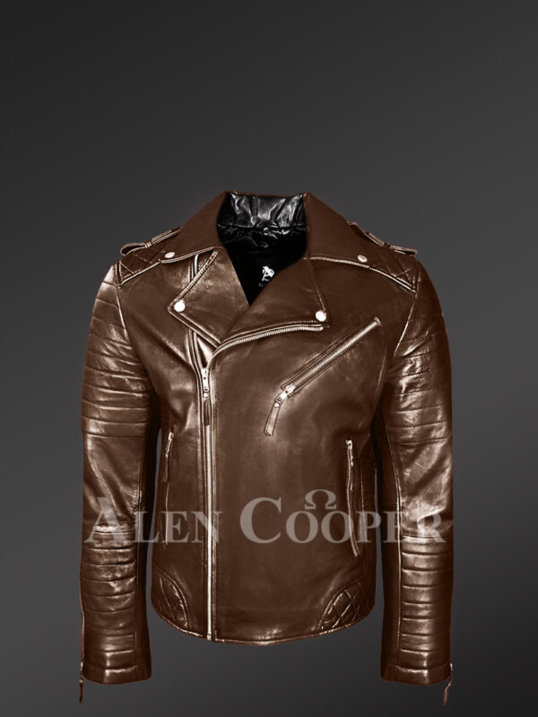 Italian-Finish Leather Biker Jackets For Stylish And Trendy Men In ...