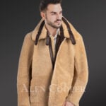 Pure shearling coats for exclusively stylish and fashionable men