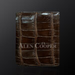 Authentic leather wallets made from horn back alligator skin (1)