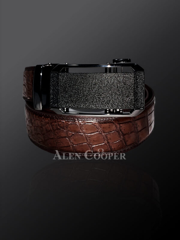 Genuine alligator skin leather belts for greater style and appeal