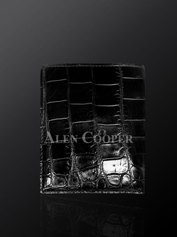 Tastefully designed authentic leather wallets in black (4)