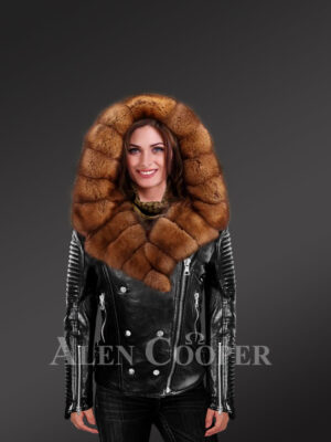 leather and fur coats womens