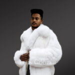 Arctic fox fur jackets for men to reinvent your masculinity side view
