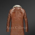 Genuine Lambskin winter Coat for style-conscious men in Brown