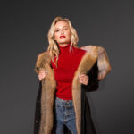 Redefine Your Pride And Vanity With Hybrid Black Fur Parka Convertible With Red Fox Liner new views