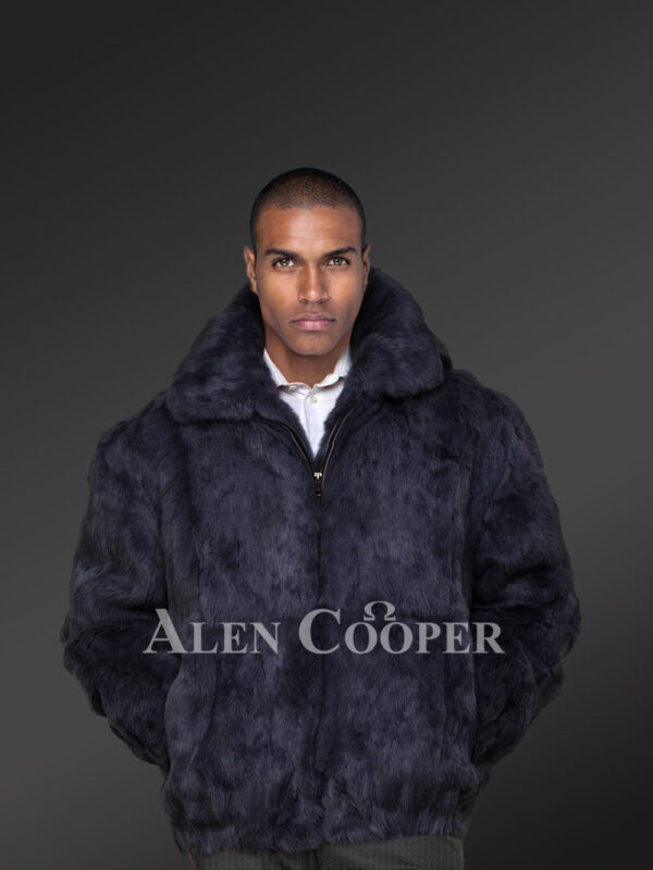 Authentic fur coats in black for tasteful and stylish mens