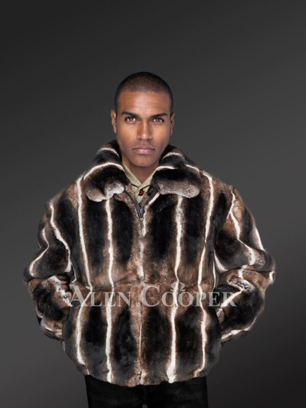 Genuine fur coats for mens to exhibit rich taste