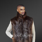 Genuine fur vest to boost your masculine aura