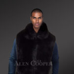 Original Fur vests in black for bold and stylish men