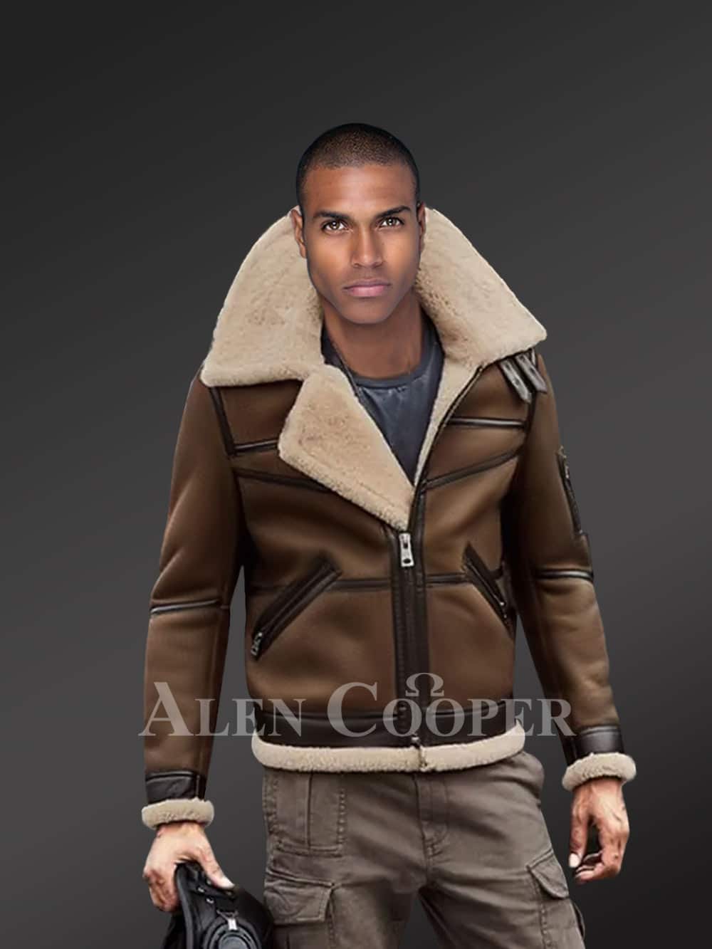 biker shearling jacket