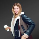 Stylish shearling jackets for appealing women sideviews