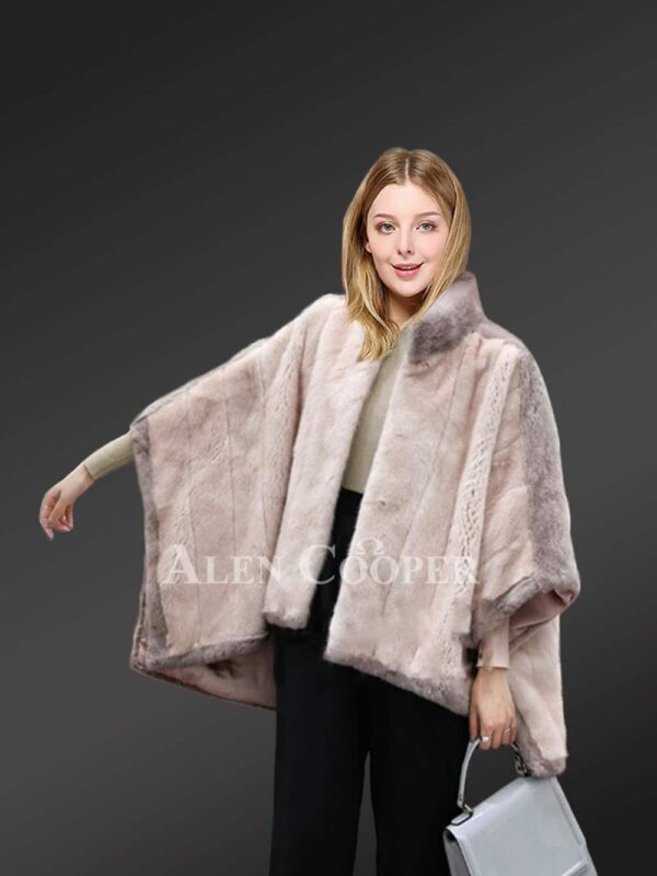 Appealing mink fur capes for elegant ladies views