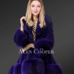 Blue Mink fur coat for stylish women this winter