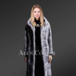 Hooded fur long coats for trendier women