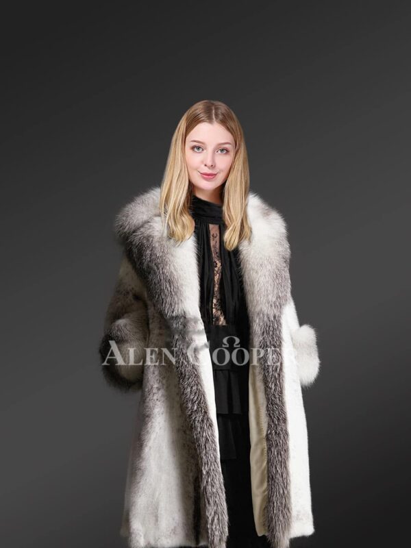Mink fur long coats to add grace to womens
