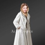 Women’s elegantly designed mink fur long coats