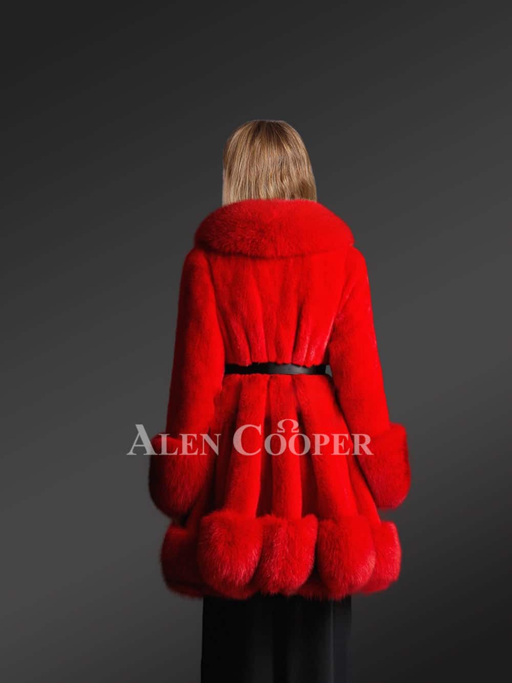 red mink coat