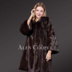 Elegant Mink Fur Coat For Women