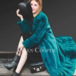 Women’s Appealing Winter Coat Made With Genuine Mink Fur