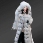 Artic Fox Fur Long Coat