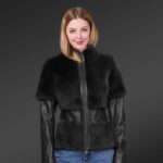 Leather & Mink Fur Jacket