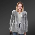 Mink fur jacket for women of style