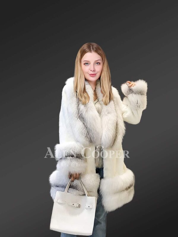 Womens White Mink Fur Coat To Redefine Your Elegance